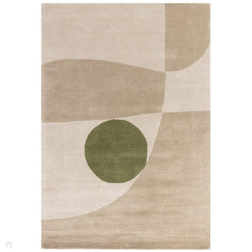 Reef RF31 Horizon Modern Geometric Hand-Woven Wool Natural/Beige/Green Rug-Asiatic Carpets-Rug Love - The Most Loved Rug Store